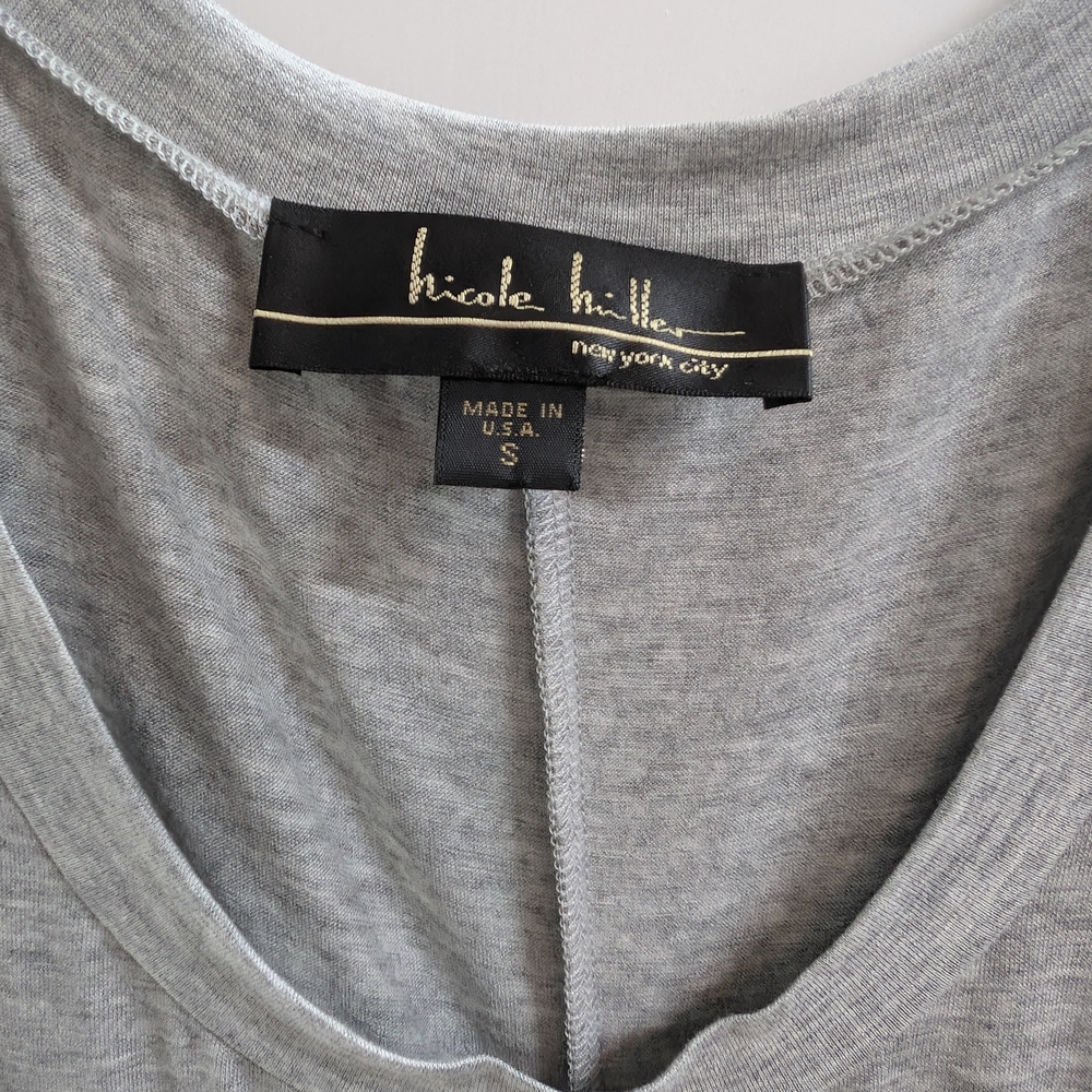 Nicole Miller Gray Top
